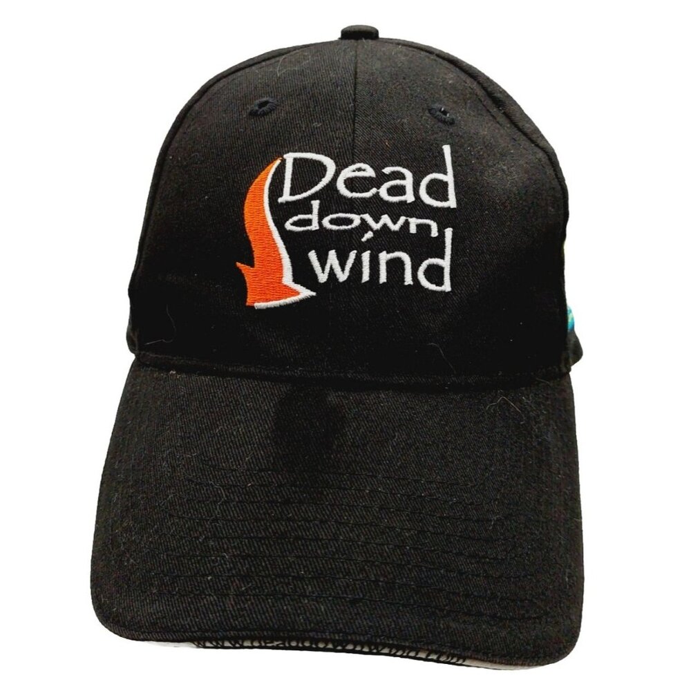 Dead Down Wind Black Strapback Embroidered Hat Cap
